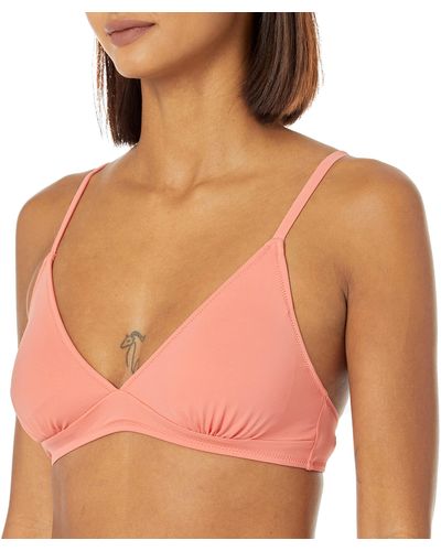 Amazon Essentials Parte Superior de Bikini Clásico con Sujeción Ligera Mujer - Rosa