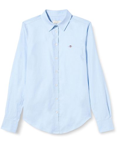 GANT Slim Stretch Oxford Shirt - Blue