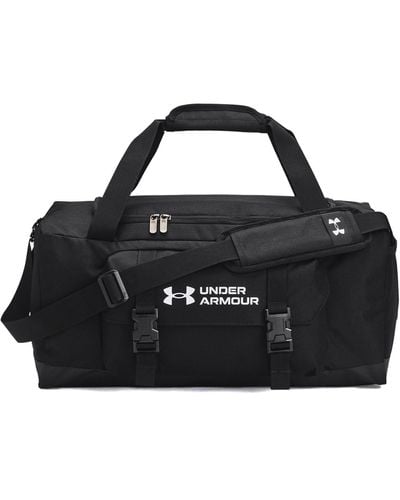 Under Armour Ua Gametime Duffle Sm Unisex Sports Bag - Black, White, One Size, Black, Tek Beden, Training, Black, Tek Beden,