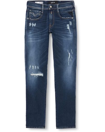 Replay Jeans Anbass Slim-Fit Hyperflex mit Stretch - Blau