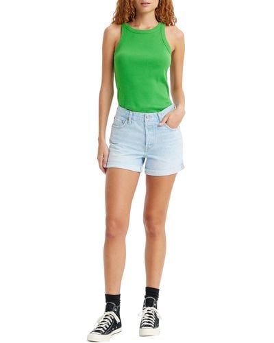 Levi's Rolled 501 Rollled Shorts - Green