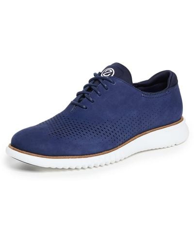 Cole Haan Mens 2.zerogrand Laser Wingtip Lined Oxford - Blue