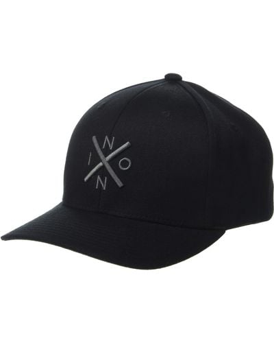 Nixon Exchange Flexfit Hat - Black/charcoal