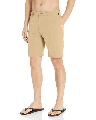 Quiksilver Union Amphibian Hybrid 20 Inch Outseam Water Friendly Short - Natural