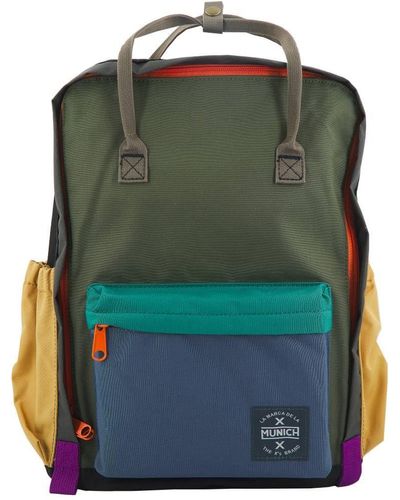 Munich Backpack Cour Large Blockcolor - Groen