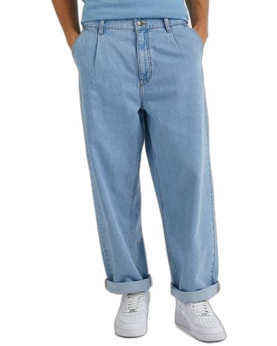 Lee Jeans Loose Pleated Jeans - Blau