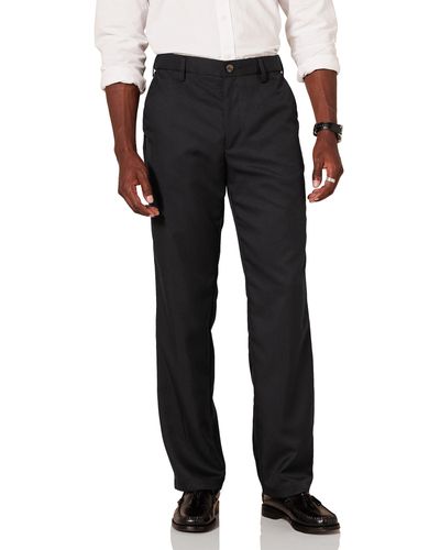 Amazon Essentials Pantalón de Vestir con Pinzas - Negro