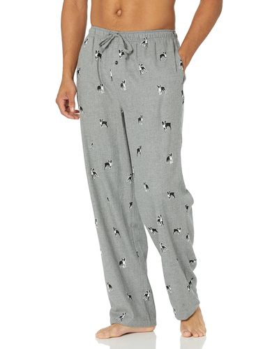 Amazon Essentials Pyjamahose aus Flanell - Grau