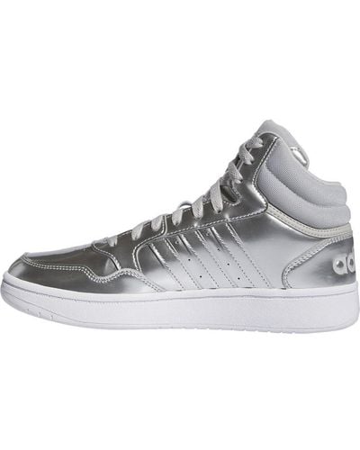 adidas Hoops 3.0 Mid Basketball Shoes Eu - Grey