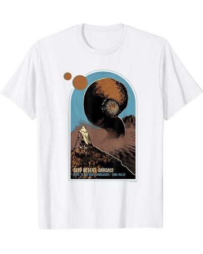 Dune Part Two Deep Desert Arrakis Home To The Giant Sandworm T-shirt - White