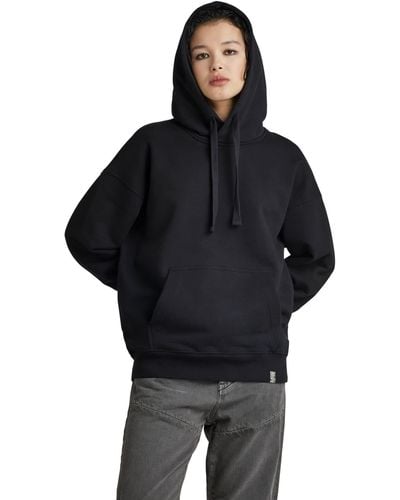 G-Star RAW Essential Loose Sweater Hooded Sweatshirt - Zwart