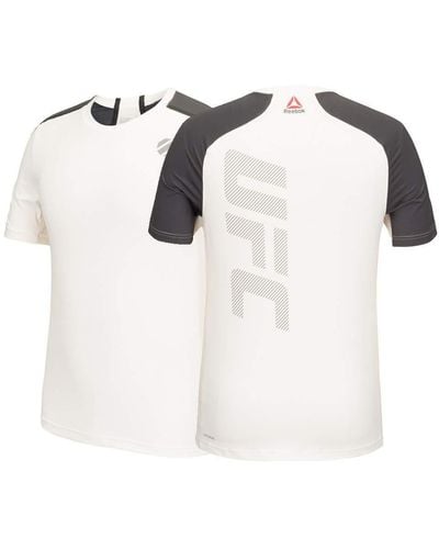 Reebok Ufc White Training Short Sleeve T-shirt S95178
