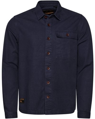 Superdry Vintage Military Shirt Sweatshirt - Blauw
