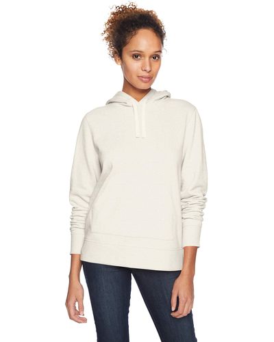 Amazon Essentials Plus Size Fleece Hoodie Sweatshirt - White
