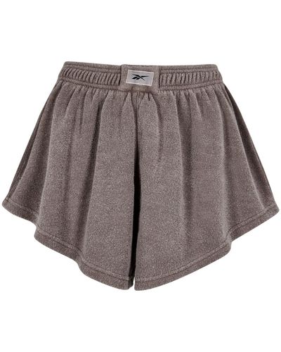 Reebok S Cl Nd Terry Shorts Taupe Xs - Brown