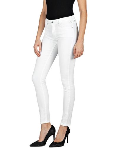 Replay Women's Jeans With Stretch - White