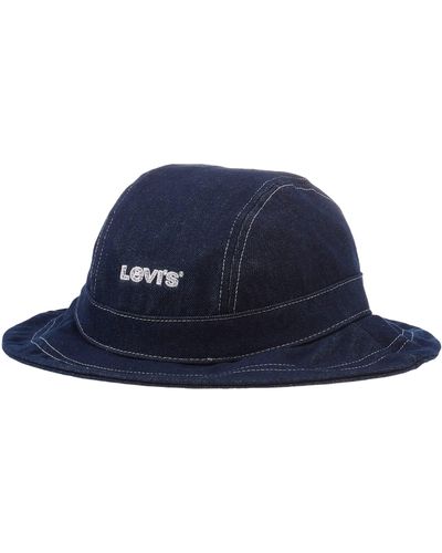 Levi's Cappello in Denim - Blu