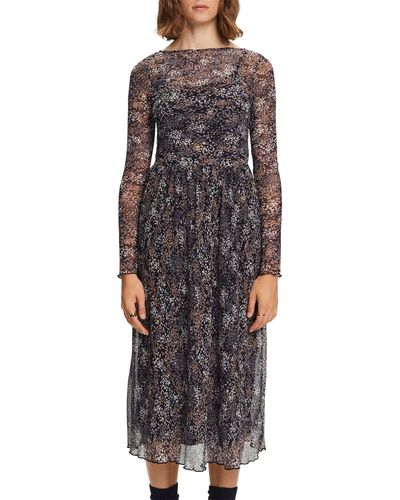 esprit plissiertes kleid