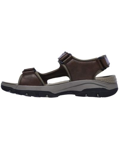 Skechers Tresmen Hirano Open Teen Sandalen Voor - Bruin