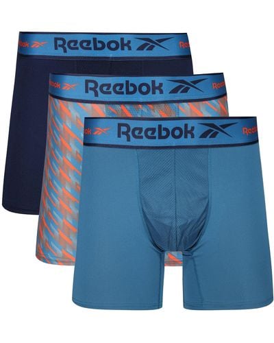 Reebok S Sports Trunks with Moisture Wicking - Blau