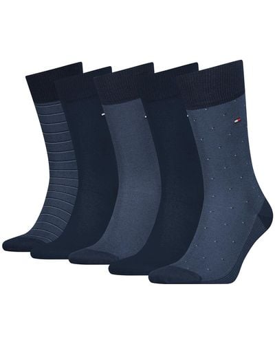Tommy Hilfiger Giftbox Birdeye Socks 5 Pairs Eu 39-42 Man - Blue