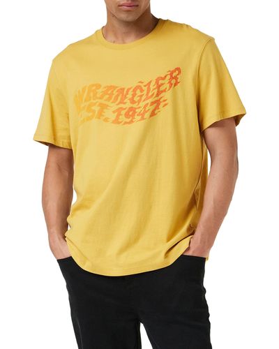 Wrangler 1947 Tee Shirt - Yellow