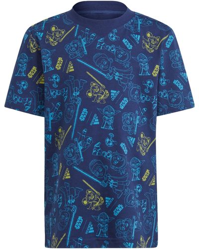 adidas X Star Wars Young Jedi T-Shirt - Blau