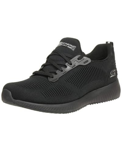 Skechers Bobs Squad 31362-wht Low Top Trainers - Black