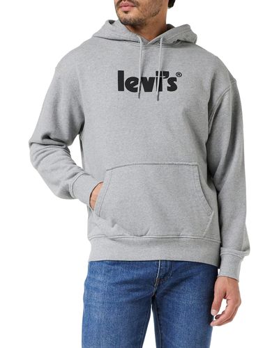 Levi's T2 Relaxed Graphic Po Sweatshirt - Grigio