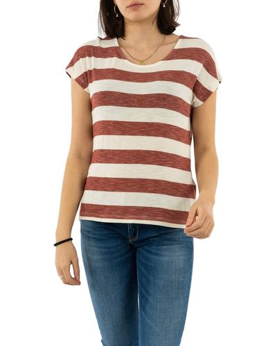 Vero Moda VMWIDE Stripe S/L Top Noos T-Shirt - Blu