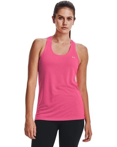 Under Armour S Tech Twist Tank Top, in Pink