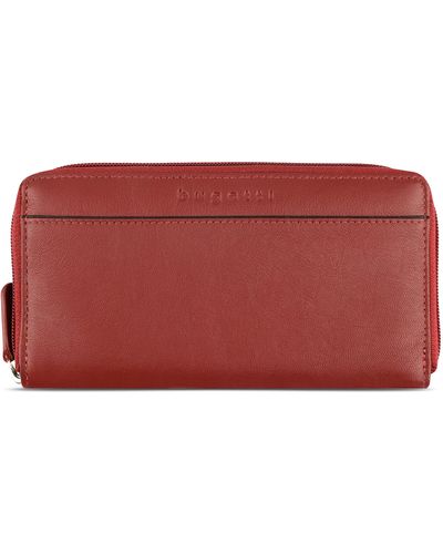 Bugatti Banda Punto Ladies Long Zip Wallet Red - Rosso