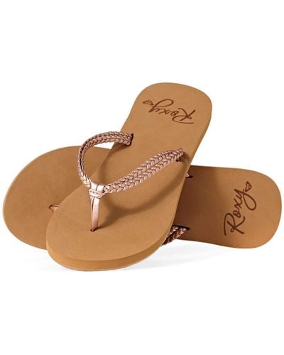 Roxy Costas Beach Pool Shoes - Brown