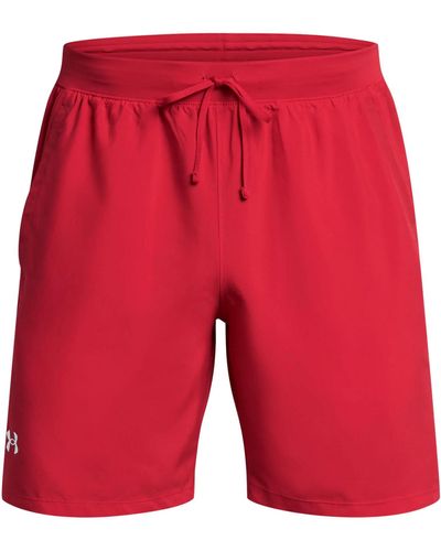 Under Armour Launch Run 7 Inch Unlined Shorts, - Red