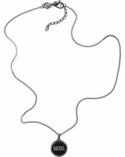 DIESEL Halskette Für Männer Einzelanhänger - Schwarz