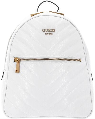 Guess Vikky Backpack Bag - White