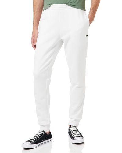 Lacoste Pantalon de Survêtement Slim Fit - Blanc