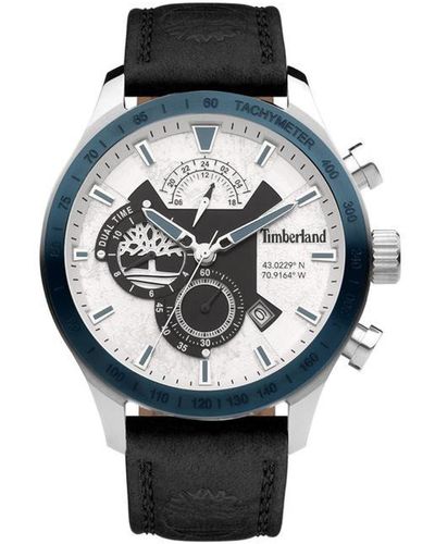 Timberland Stranton S Analogue Quartz Watch With Leather Bracelet Tdwgf2100203 - Grey