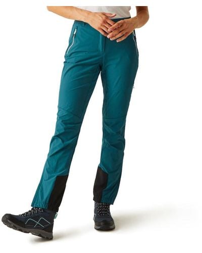 Regatta Mountain III-Pantalones de Senderismo para Mujer - Azul