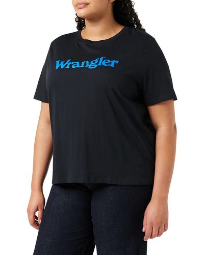 Wrangler S Regular Tee T-Shirt - Schwarz