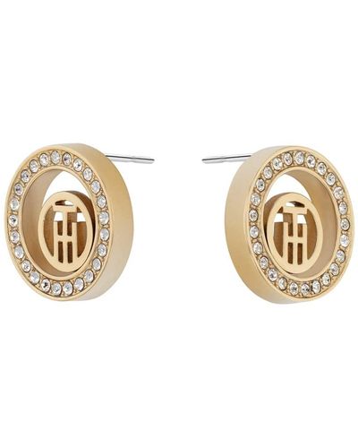 Tommy Hilfiger Jewelry Clous d'Oreilles pour en Acier inoxidable avec cristaux - 2780586 - Noir