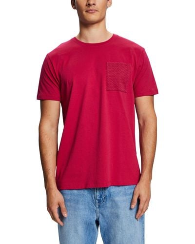 Esprit 033ee2k307 T-shirt - Rood