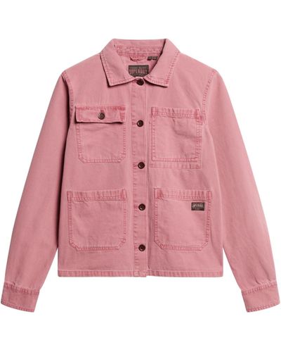 Superdry 4 Pocket Chore Jacket A1-Freizeitjacke - Pink