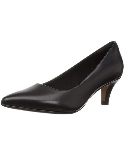 Clarks Linvale Jerica Synthetic Shoes In Standard Fit Size 7 Black