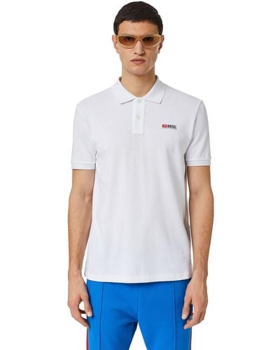 DIESEL Polo Shirt With 3d Logo - White