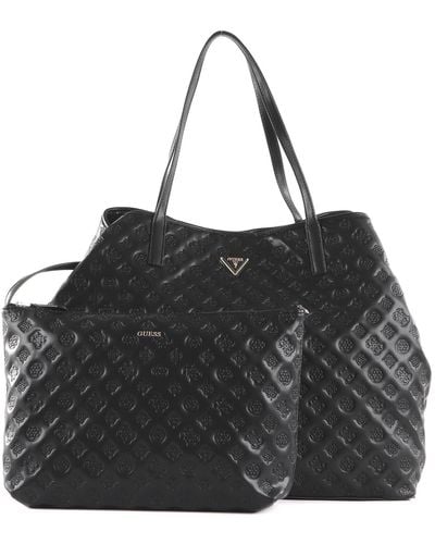 Guess Vikky Extra Brede Tote - Zwart