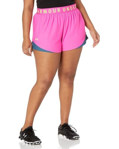 Under Armour Womens Play Up 3.0 Shorts , - Pink