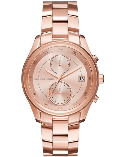 Michael Kors Analog-quartz Watch With Stainless-steel Strap Mk6465 - Pink