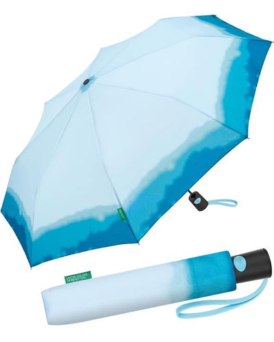 Benetton Ombrello tascabile automatico Dip - Blu