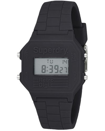Superdry Digital Quarz Uhr mit Silikon Armband SYGSYG201E - Mehrfarbig
